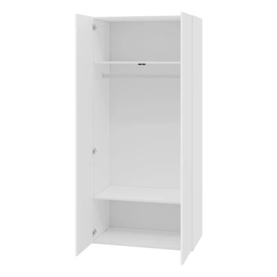 Keskeny gardrób 90 cm CRATO - fekete