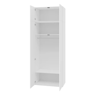 Keskeny gardróbszekrény 90 cm hosszabbítóval CRATO - fekete