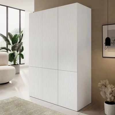 Gardróbszekrény 135 cm CRATO - fehér