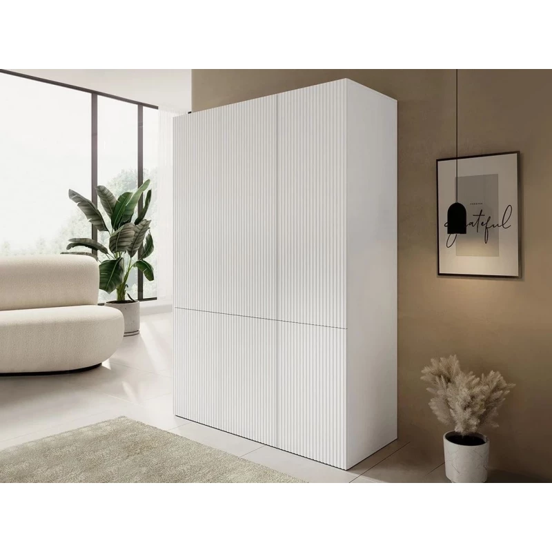 Gardróbszekrény 135 cm CRATO - fehér