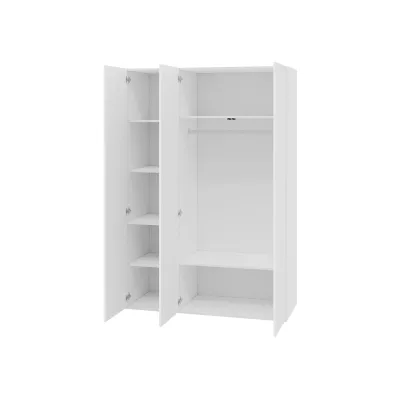 Gardróbszekrény 135 cm CRATO - fehér