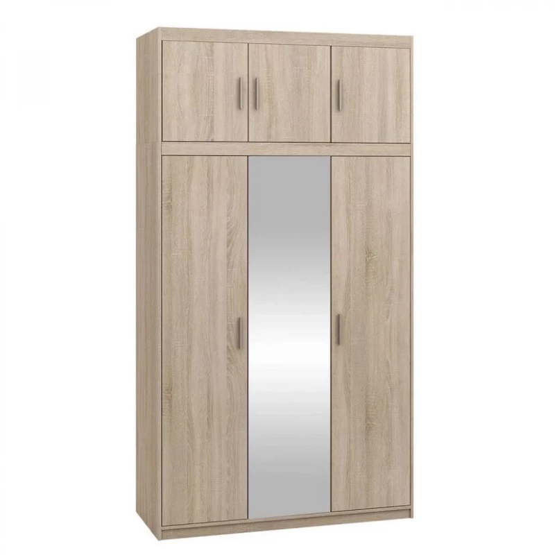 Tükrös gardróbszekrény 133 cm bővíthető ARCATA - sonoma tölgy