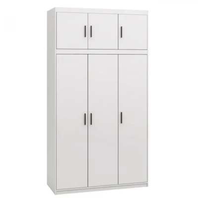 133 cm-es gardróbszekrény hálószobába bővíthető ARCATA - fehér
