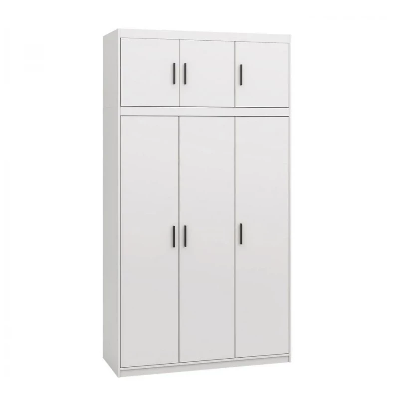 133 cm-es gardróbszekrény hálószobába bővíthető ARCATA - fehér