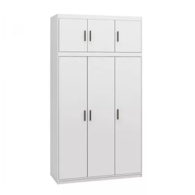133 cm-es gardróbszekrény hálószobába bővíthető ARCATA - fehér
