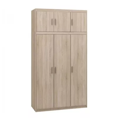 133 cm-es gardróbszekrény hálószobába bővíthető ARCATA - sonoma tölgyfa