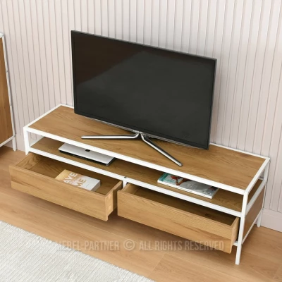 TV állvány MAIRA - tölgy / fehér