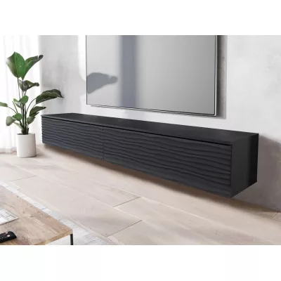 TV állvány LED világítással 180 cm WILLA D - fekete grafit 2
