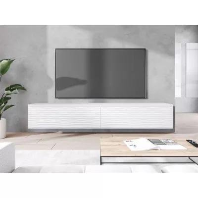 TV állvány LED világítással 180 cm WILLA D - fehér 2