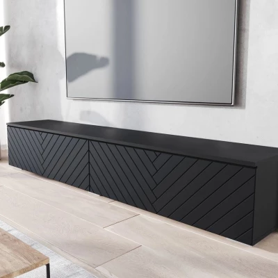 TV állvány LED világítással 180 cm WILLA D - fekete grafit 1