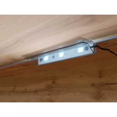 TV állvány LED világítással 180 cm WILLA D - fekete grafit 1