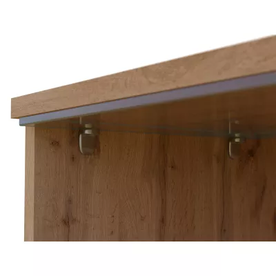 TV állvány LED világítással 180 cm WILLA D - fekete grafit 1