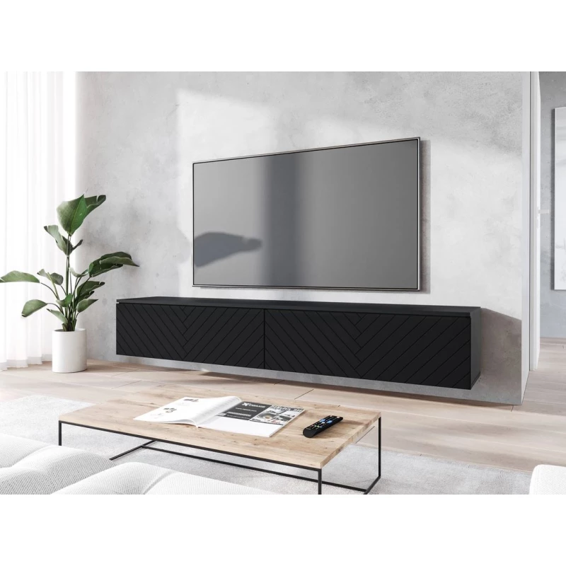 TV állvány 180 cm WILLA D - fekete grafit 1