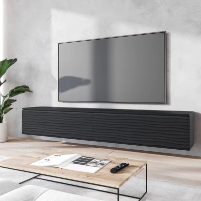 TV állvány 180 cm WILLA D - fekete grafit 2