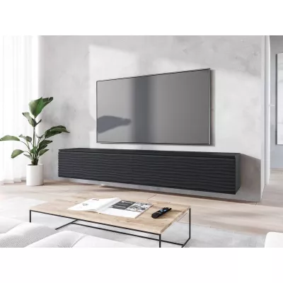 TV állvány 180 cm WILLA D - fekete grafit 2