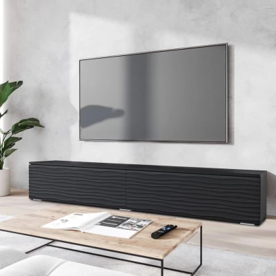 TV állvány 180 cm WILLA D - fekete grafit 2