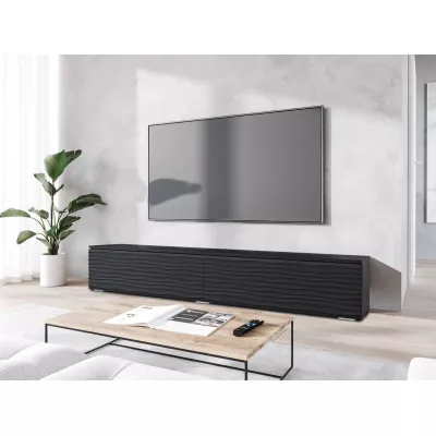 TV állvány 180 cm WILLA D - fekete grafit 2