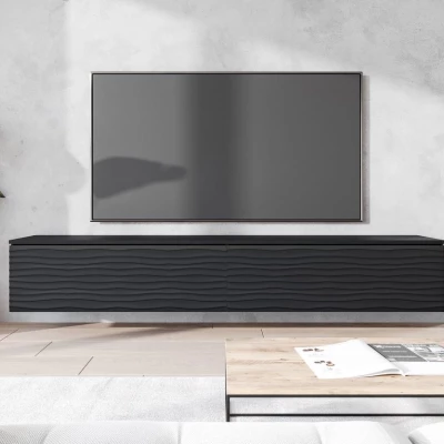 TV állvány 180 cm WILLA D - fekete grafit 2