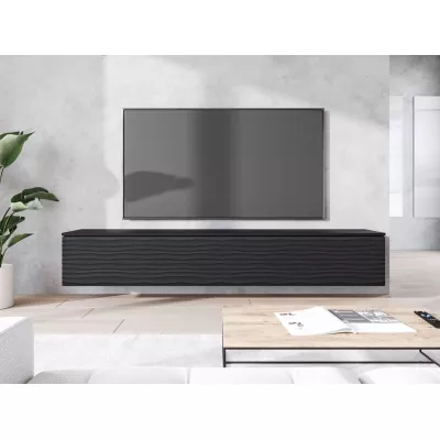 TV állvány 180 cm WILLA D - fekete grafit 2