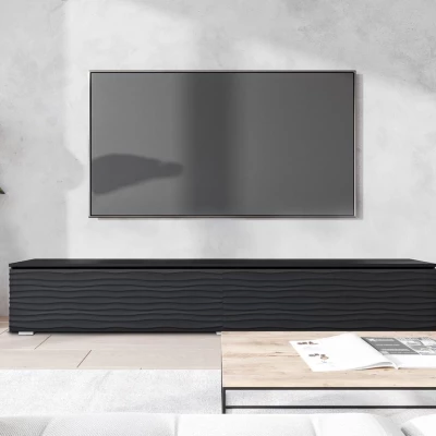 TV állvány 180 cm WILLA D - fekete grafit 2