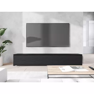 TV állvány 180 cm WILLA D - fekete grafit 2