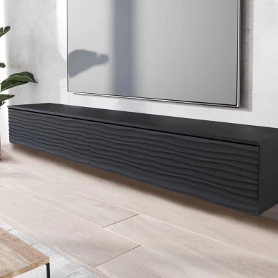 TV állvány 180 cm WILLA D - fekete grafit 2
