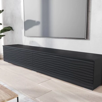 TV állvány 180 cm WILLA D - fekete grafit 2
