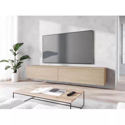 TV szekrény LED világítással 180 cm WILLA D - gaja tölgy