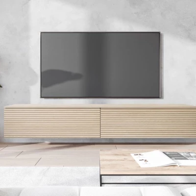 TV szekrény LED világítással 180 cm WILLA D - gaja tölgy