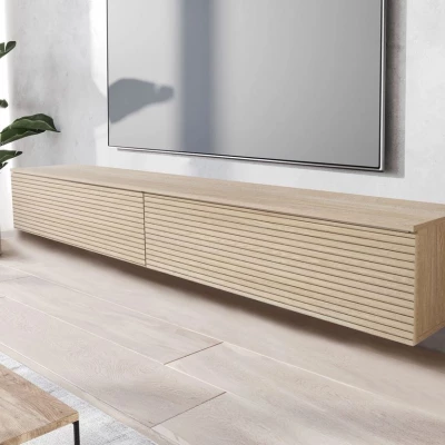 TV szekrény LED világítással 180 cm WILLA D - gaja tölgy