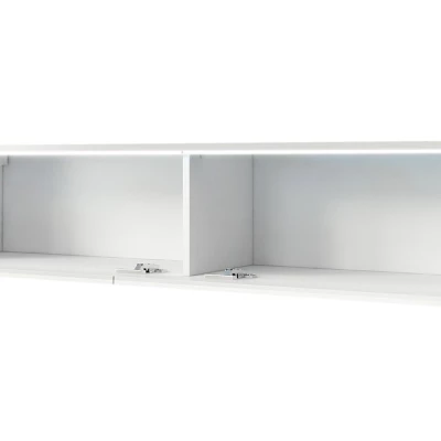 TV állvány LED világítással 140 cm WILLA D - fekete grafit 1