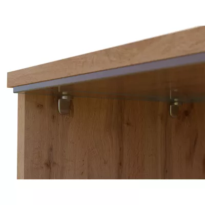 TV állvány LED világítással 140 cm WILLA D - fekete grafit 1