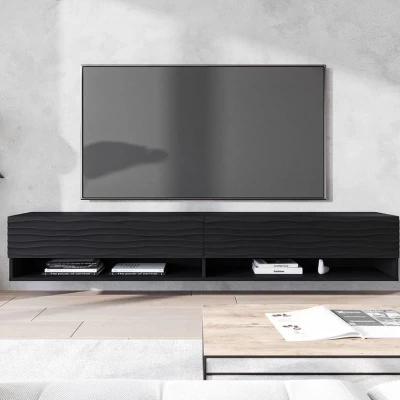 TV-állvány 180 cm WILLA A - fekete grafit 2