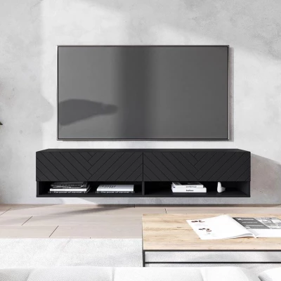 TV állvány 140 cm WILLA A - fekete grafit