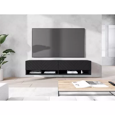 TV állvány 140 cm WILLA A - fekete grafit