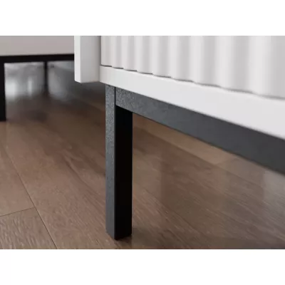 TV állvány elektromos kandallóval REMY - fekete