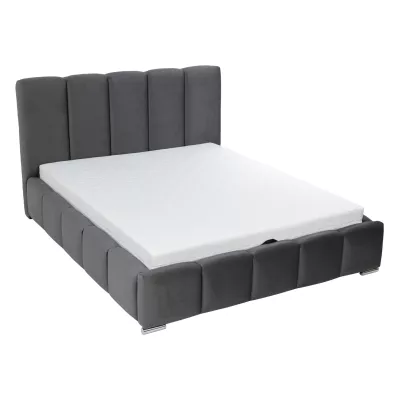 Kárpitozott franciaágy 140x200 MIDKIFF - khaki