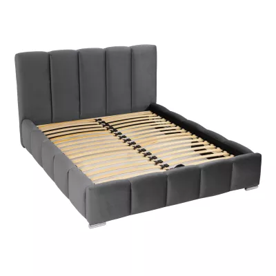 Kárpitozott franciaágy 140x200 MIDKIFF - khaki