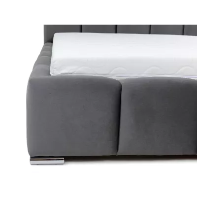 Kárpitozott franciaágy 140x200 MIDKIFF - khaki