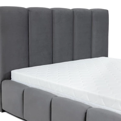 Kárpitozott franciaágy 140x200 MIDKIFF - khaki