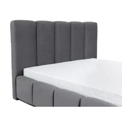 Kárpitozott franciaágy 140x200 MIDKIFF - khaki
