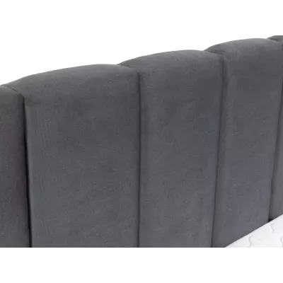 Kárpitozott franciaágy 140x200 MIDKIFF - khaki