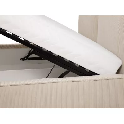Kárpitozott egyszemélyes ágy 120x200 SKUMA - törtfehér