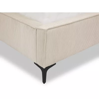 Kárpitozott egyszemélyes ágy 120x200 SKUMA - törtfehér
