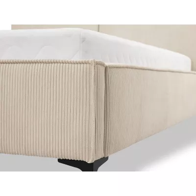 Kárpitozott egyszemélyes ágy 120x200 SKUMA - törtfehér