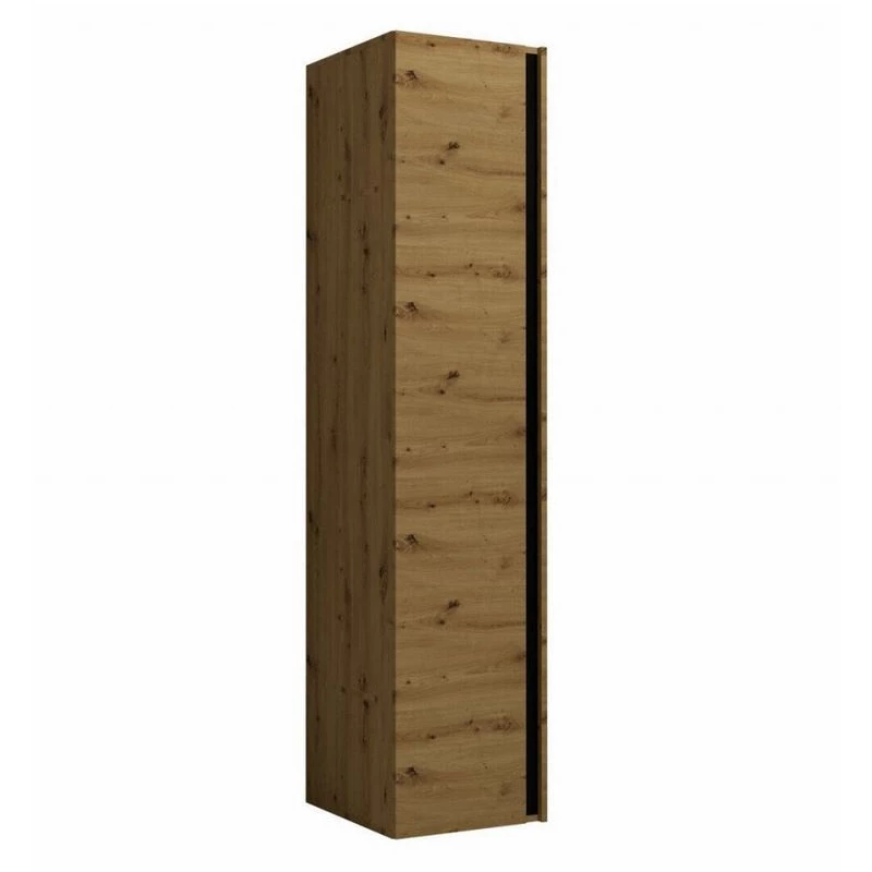 Előszobaszekrény 40 cm SELAND - artisan tölgy / fekete
