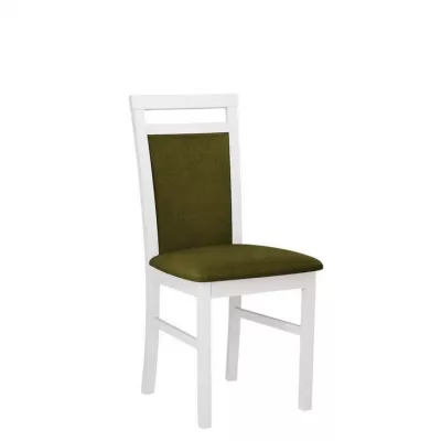 FRATONIA 3 konyhaszék - fehér / sötét olajzöld