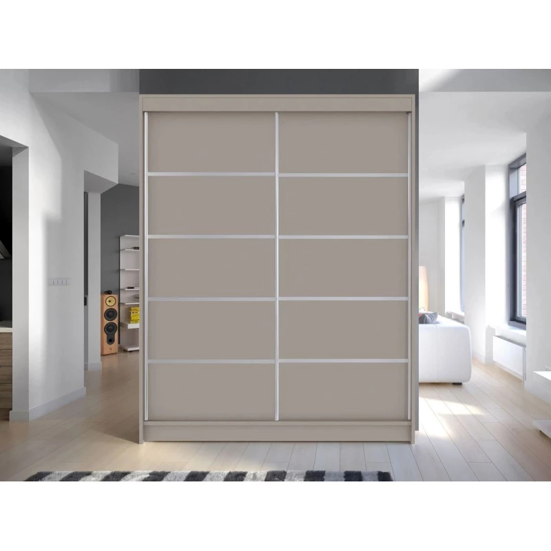 Tolóajtós gardróbszekrény 150 cm PIRITU 4 - kasmír