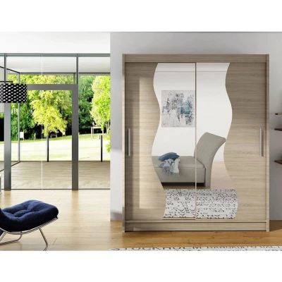 Szekrénytükör 150 cm ELADIO S - sonoma tölgy