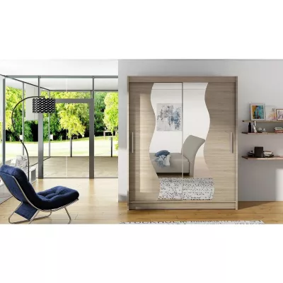 Szekrénytükör 150 cm ELADIO S - sonoma tölgy